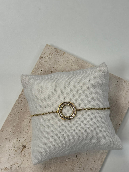 Gold Circle Armband