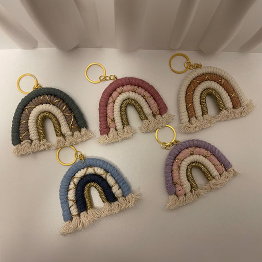 Handmade Regenbogen Schlüsselanhänger